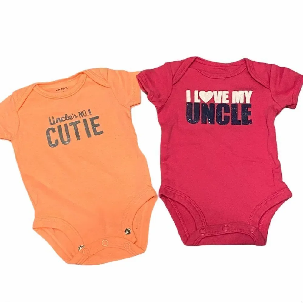Carter’s | Glitter Uncle Onesies